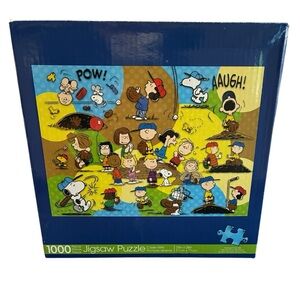 Aquarius Peanuts Charlie Brown & Snoopy Baseball Team 1000-Piece Jigsaw Puzzle